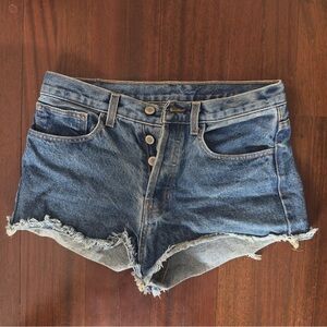Brandy Melville Distressed Denim Shorts